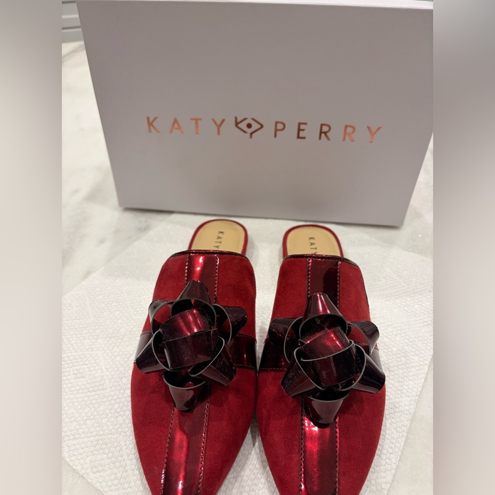 Katy Perry Women’s Red Bow Mules